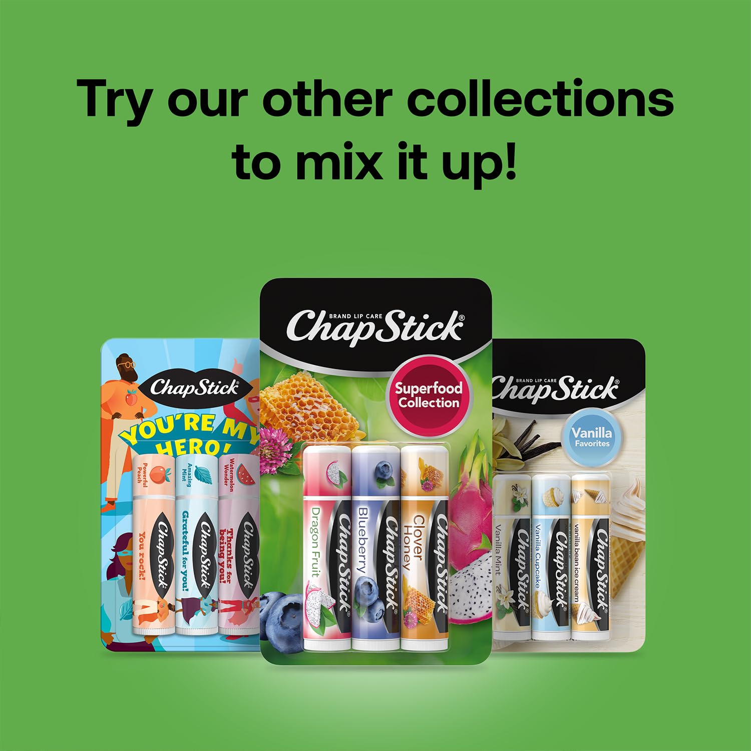 ChapStick libre de parabenos y crueldad, cuidado responsable.