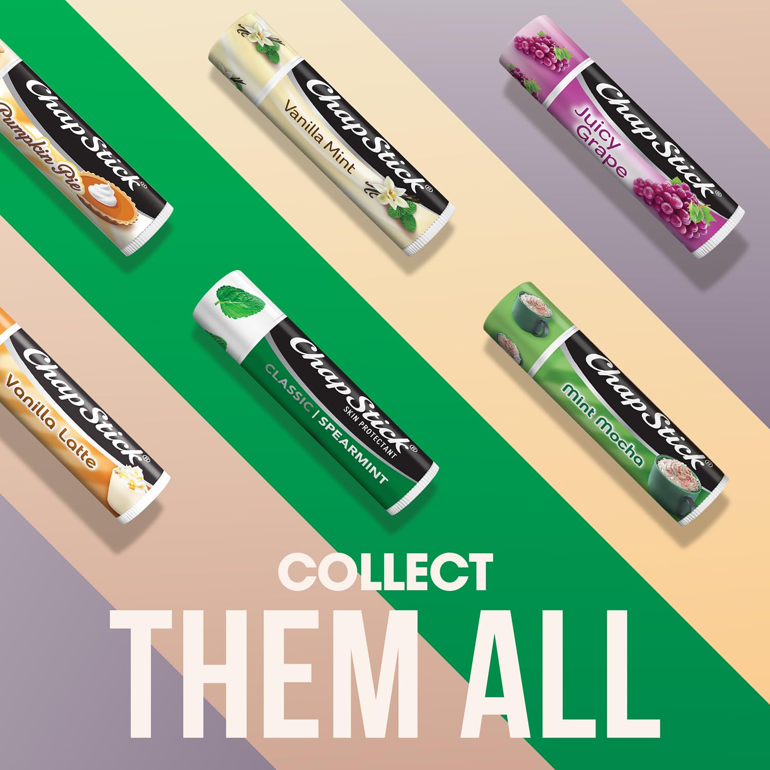 Caja clásica de ChapStick Spearmint, confianza de una marca estable