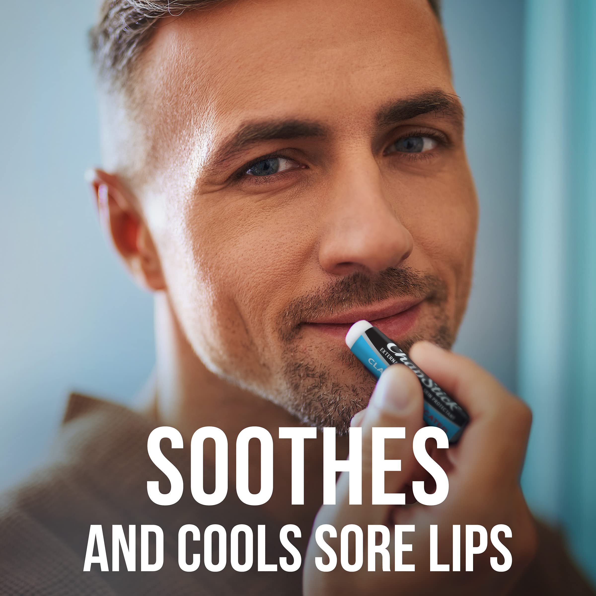 Aplicación suave de ChapStick Classic para labios cómodos