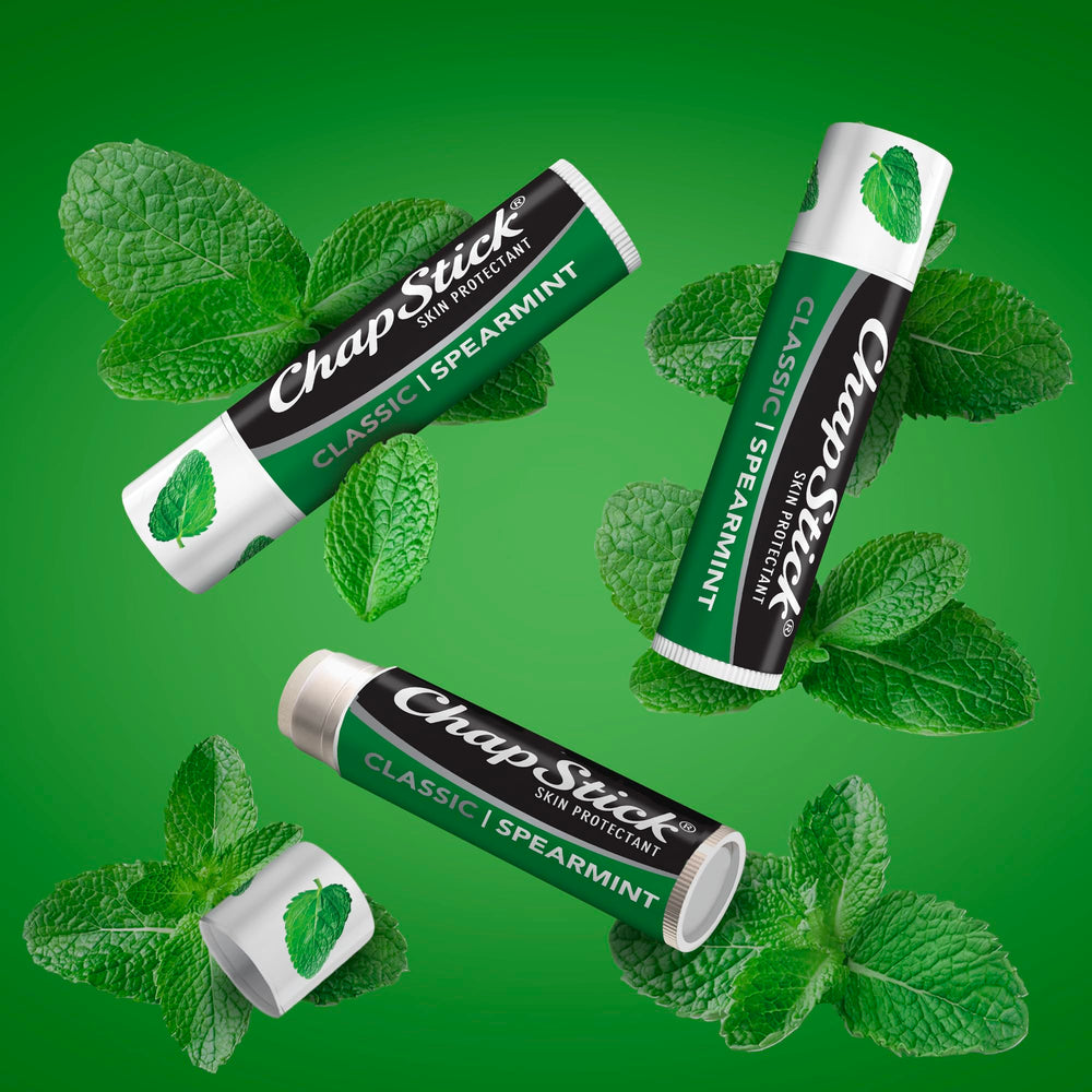 Base para color de labios, ChapStick Classic Spearmint.
