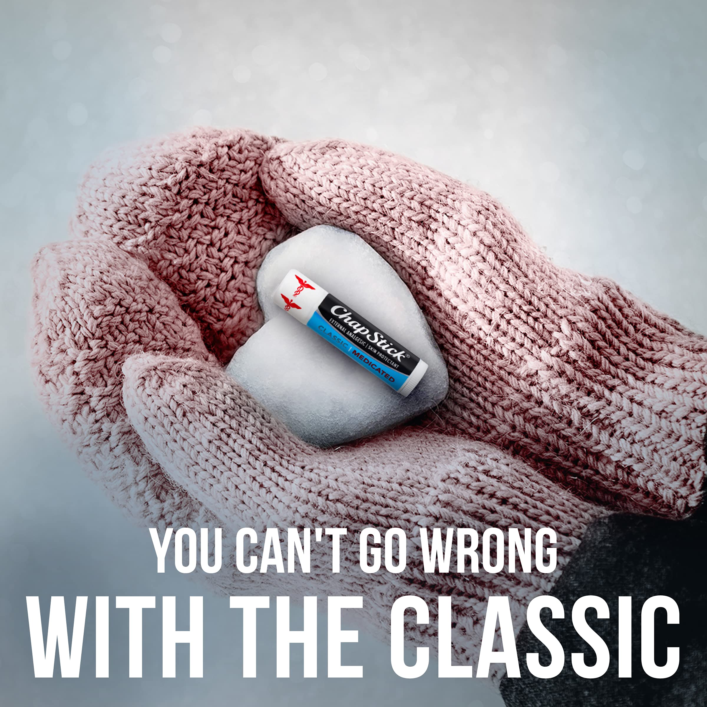 Textura suave de ChapStick Classic, hidratación ligera para labios sensibles