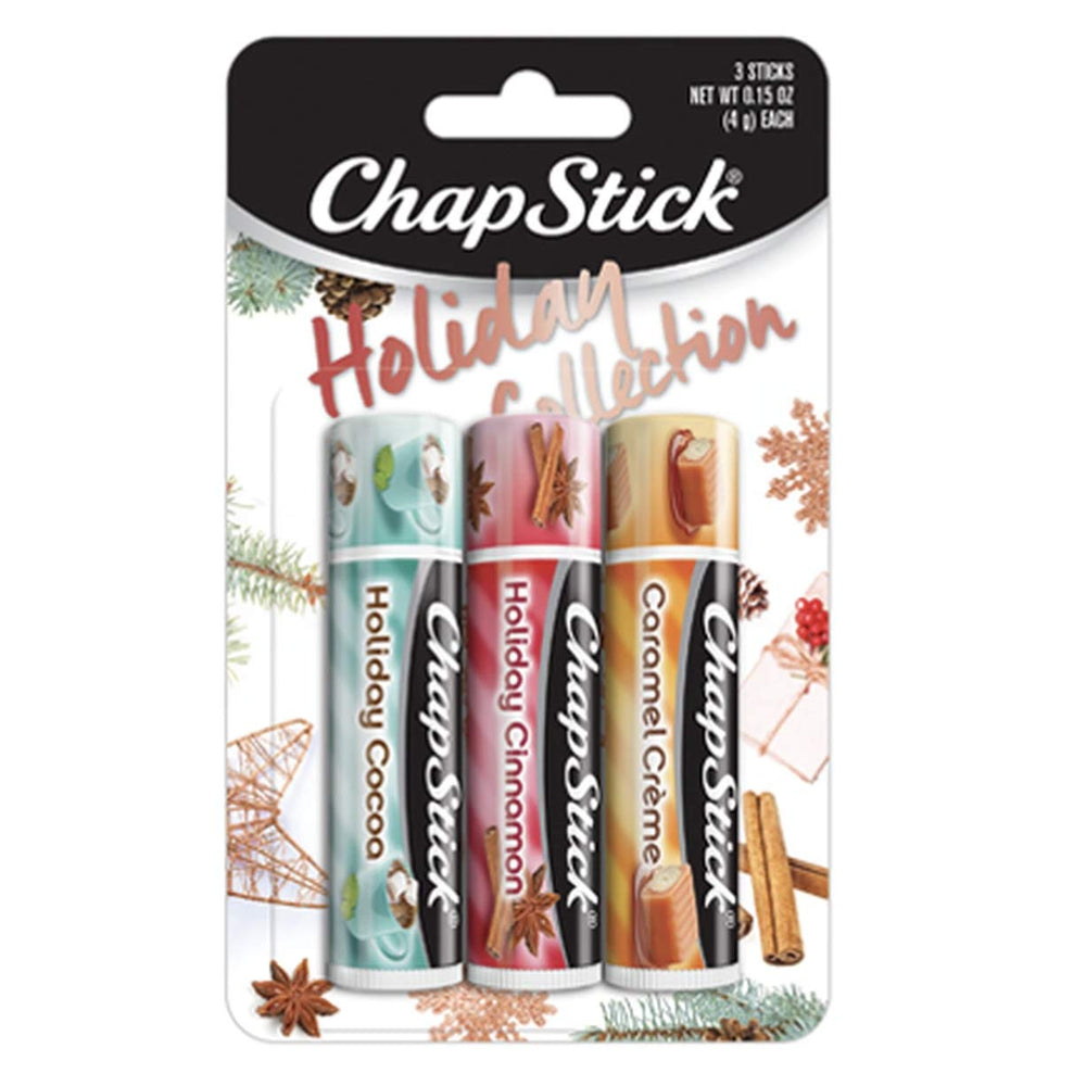 ChapStick edición limitada de Navidad 2017, paquete de 3 útil para regalos.