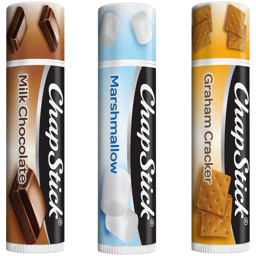 ChapStick S'mores pack para llevar: cuidado de labios durante viajes y aventuras.