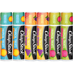 ChapStick Tentaciones Tropicales Mandarina Electrica para labios suaves y aromáticos
