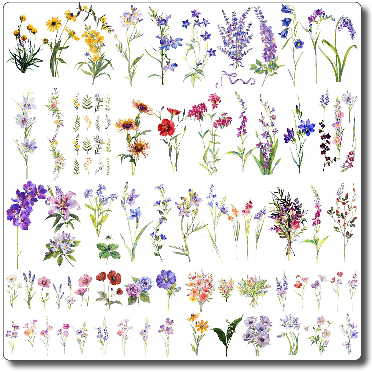 CHARLENT tatuajes flores acuarela pequenas: ideal para hombro y brazo.