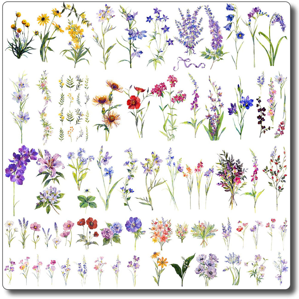 CHARLENT tatuajes flores acuarela pequenas: ideal para hombro y brazo.