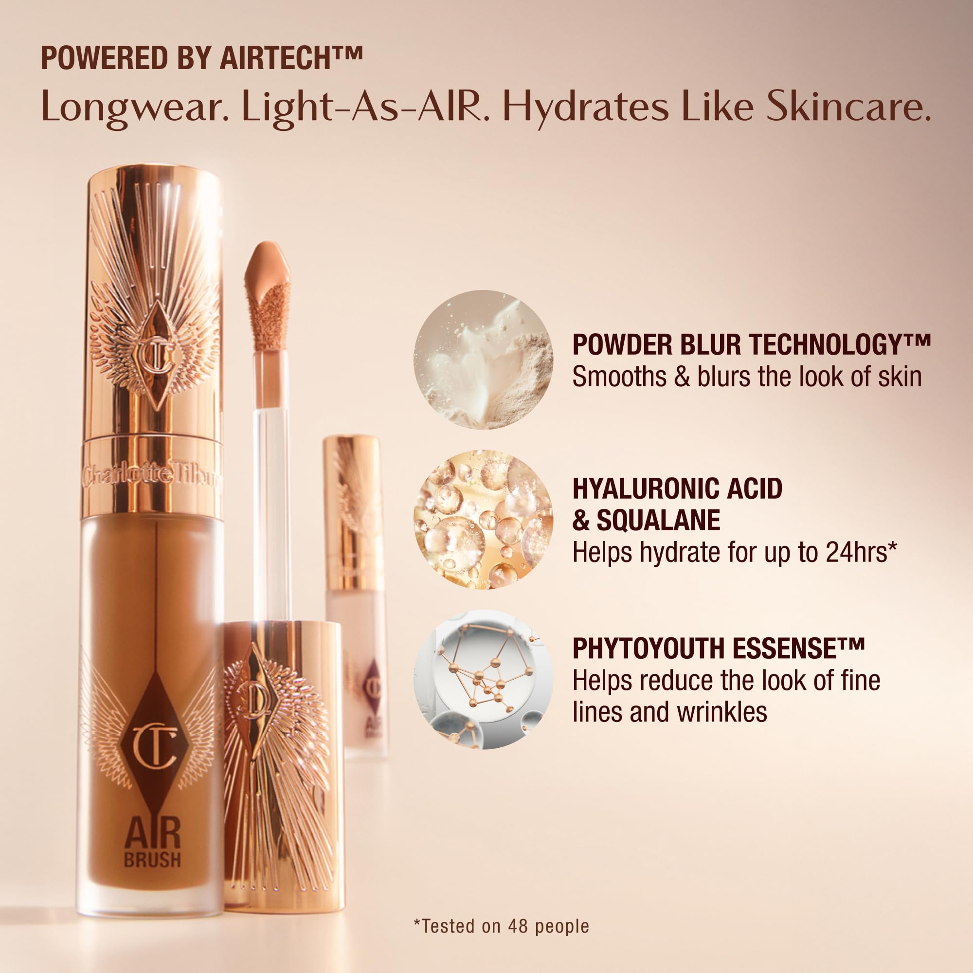 Tecnología AIRtech de Charlotte Tilbury que suaviza la piel