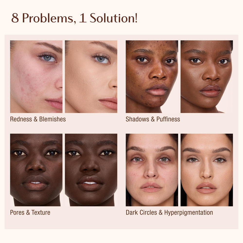 Concealer con ácido hialurónico para hidratación de la piel.