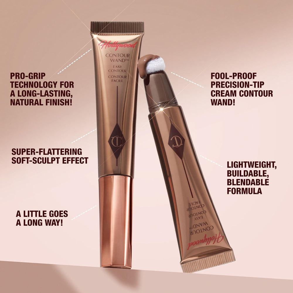 Difuminado con la brocha Hollywood Complexion para un acabado impecable.