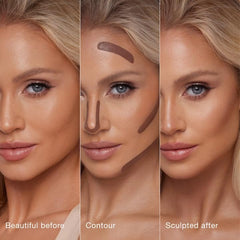 Mandíbula definida y contorno de líneas para una silueta facial pulida.