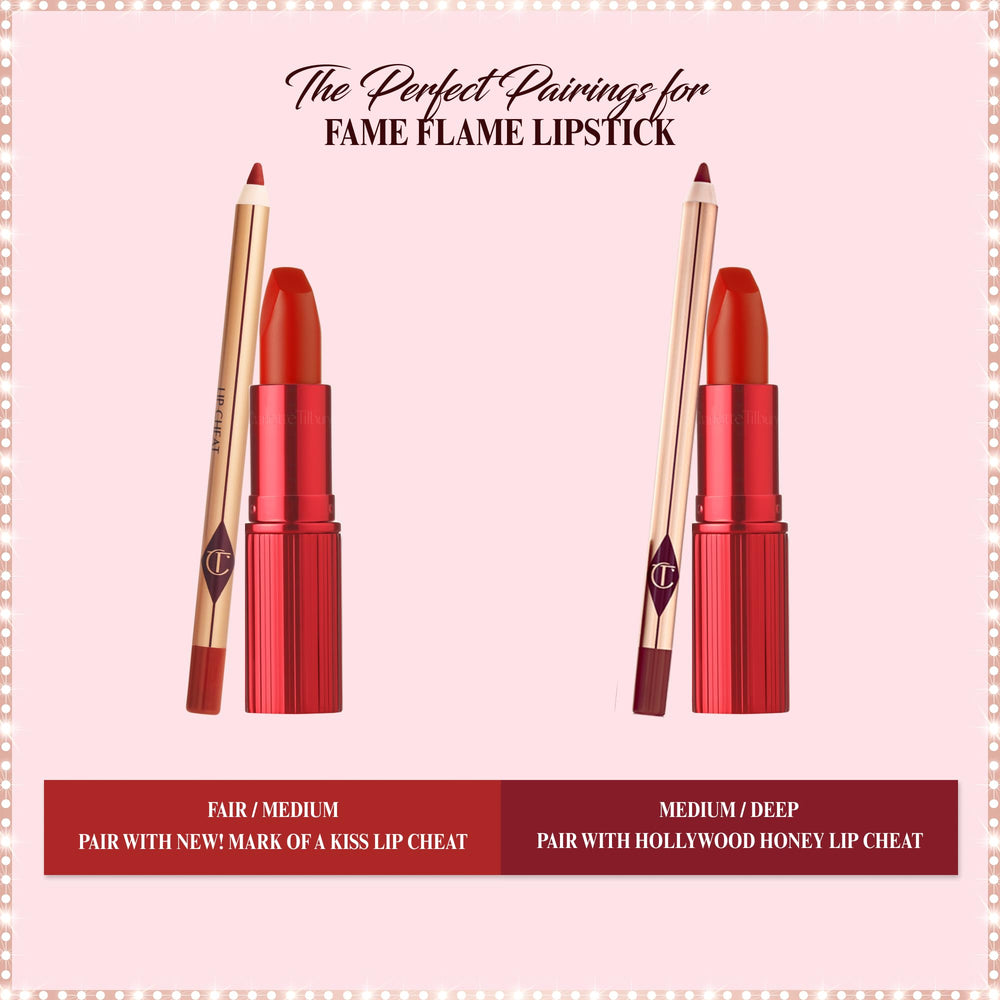 Charlotte Tilbury Lip Cheat para un delineado fino con color duradero.