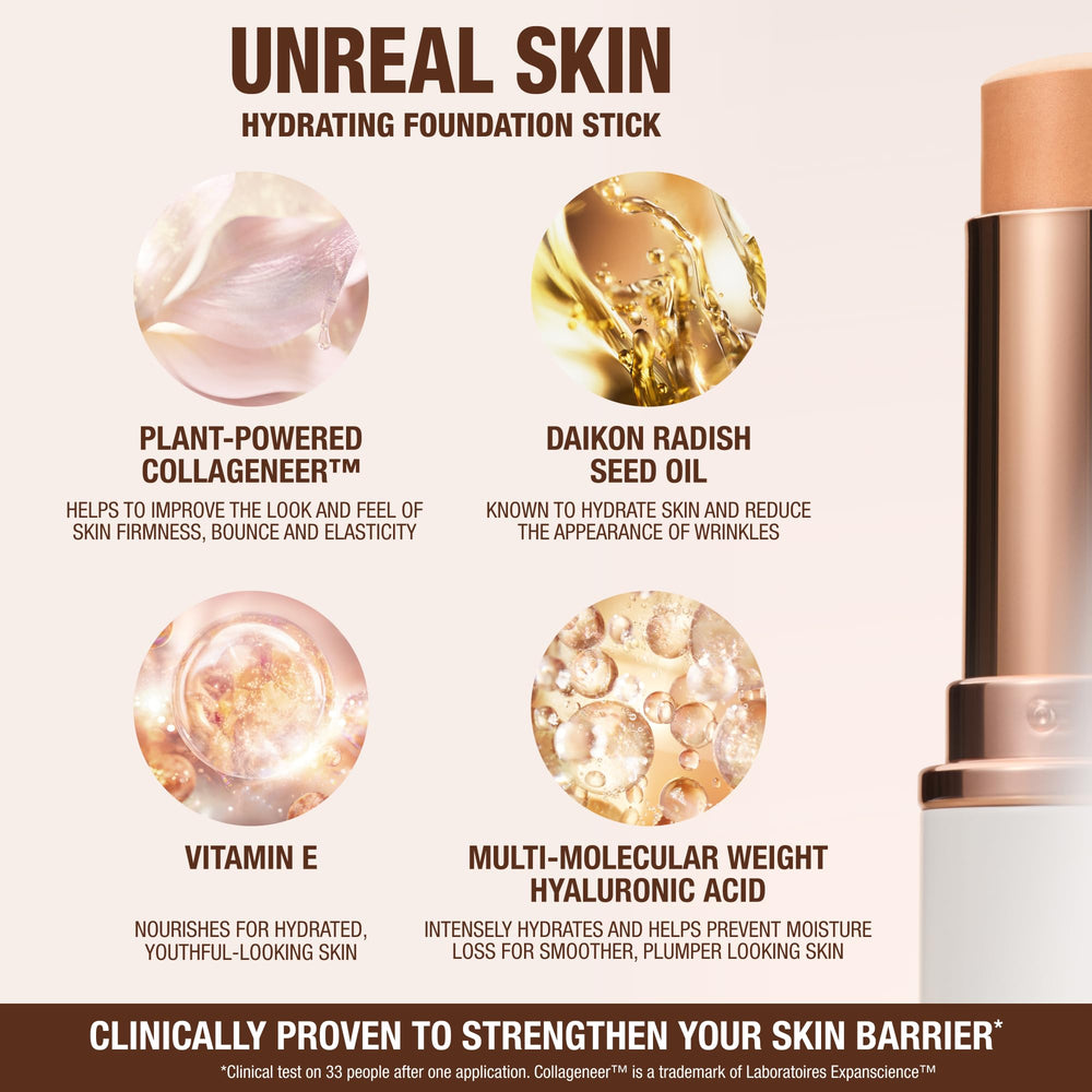 Charlotte Tilbury Unreal Skin Tint efecto iluminador suave gracias al mapeo de luz.