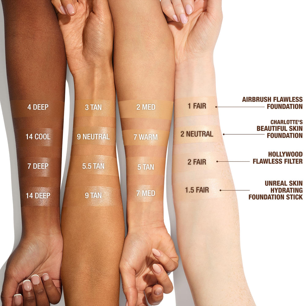 Charlotte Tilbury Unreal Skin Tint cobertura sin sensación pesada.