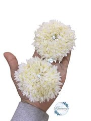 CHARMING BHARATCRAFTS gajra mogra blanco, toque floral ideal para peinados festivos.