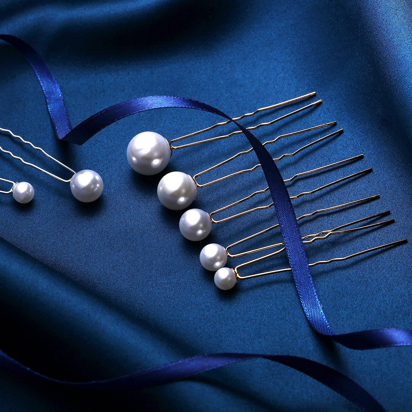 Prendedores Charonle con perla brillante, ideal para acentos elegantes en eventos.