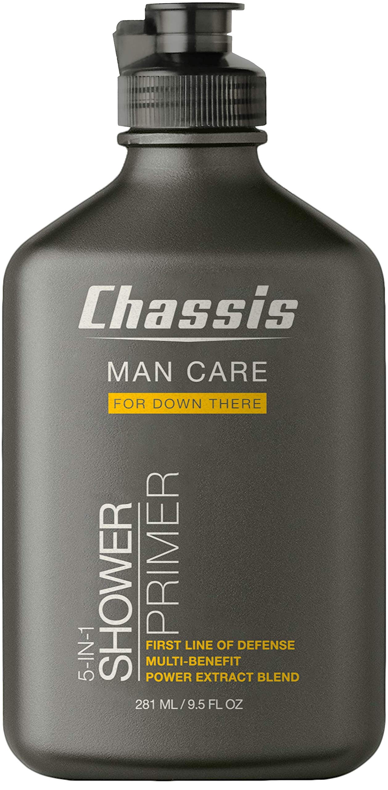 Chassis Primer de Ducha 5-en-1 para hombres: limpieza profunda y frescura diaria.