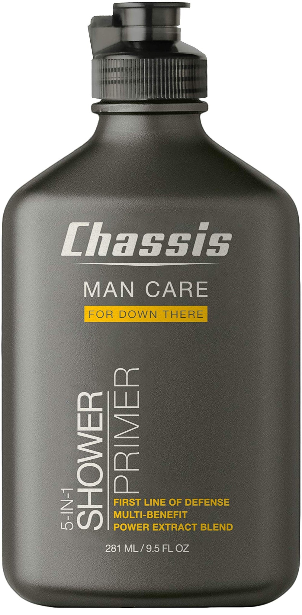 Chassis Primer de Ducha 5-en-1 para hombres: limpieza profunda y frescura diaria.