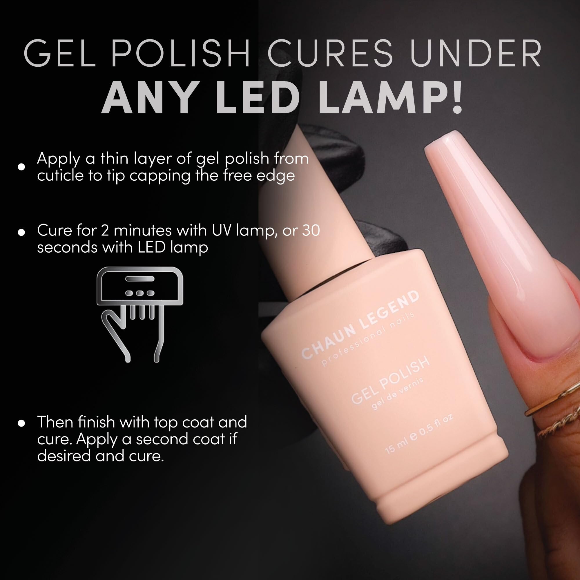 Uso doméstico para manicuras profesionales con Chaun Legend crema blanca