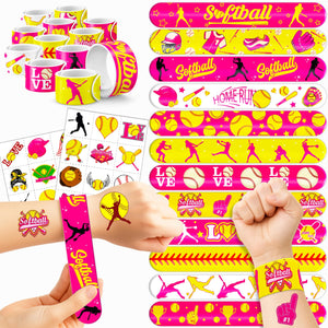 Cherisnowy tatuajes temporales de béisbol con diseños vibrantes para fiestas infantiles.