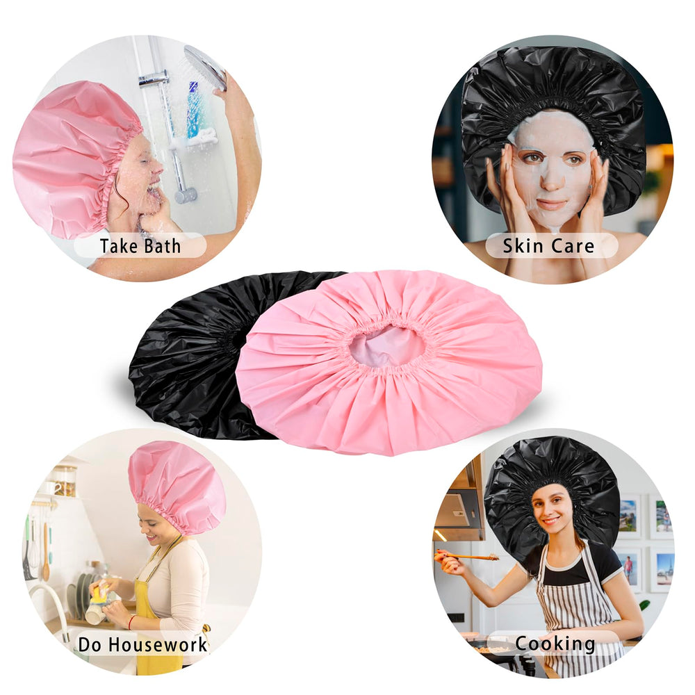 Capuchón CHFONG para cabello grueso: gran tamaño y cobertura.