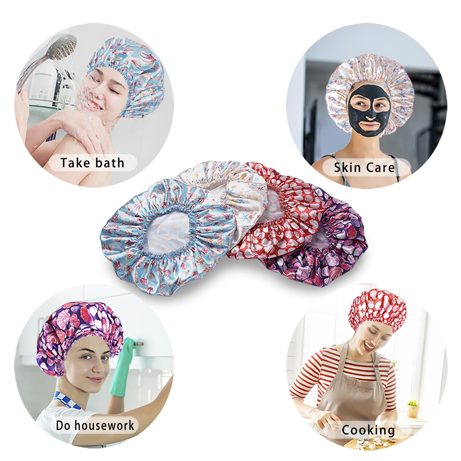 CHFONG capucha para maquillaje mantiene el cabello seco durante la rutina