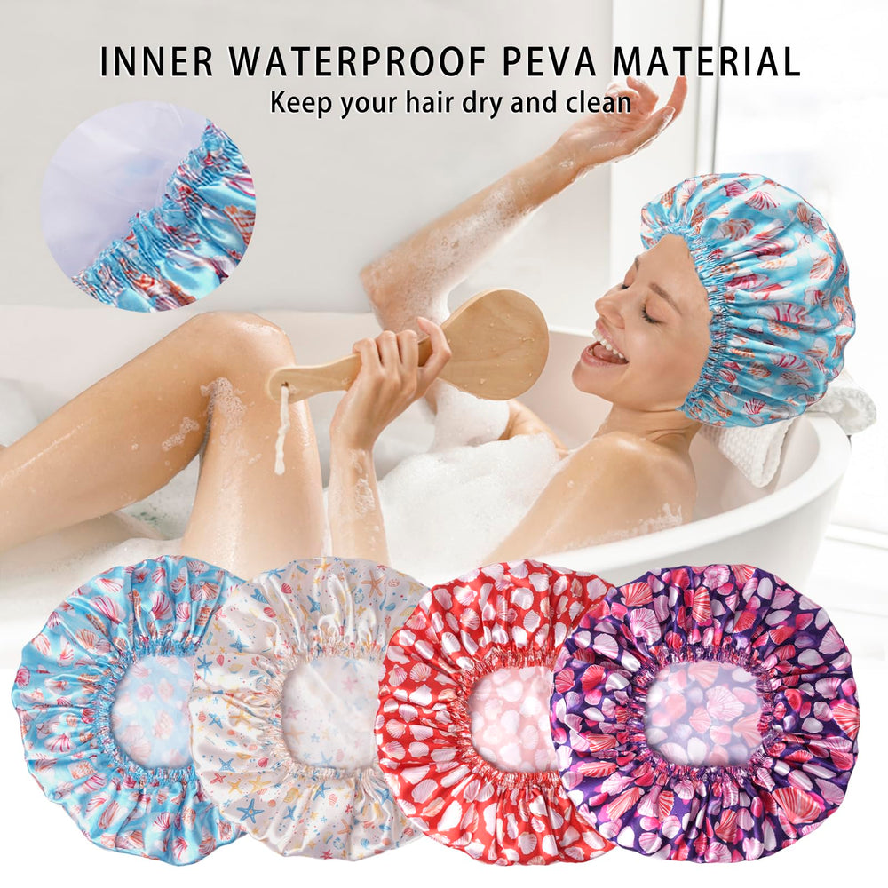 Protección del cabello CHFONG en ducha gracias a su capa impermeable