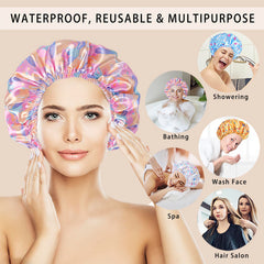 Gorra de ducha CHFONG patrón sandía mantiene el cabello seco mientras te duchas