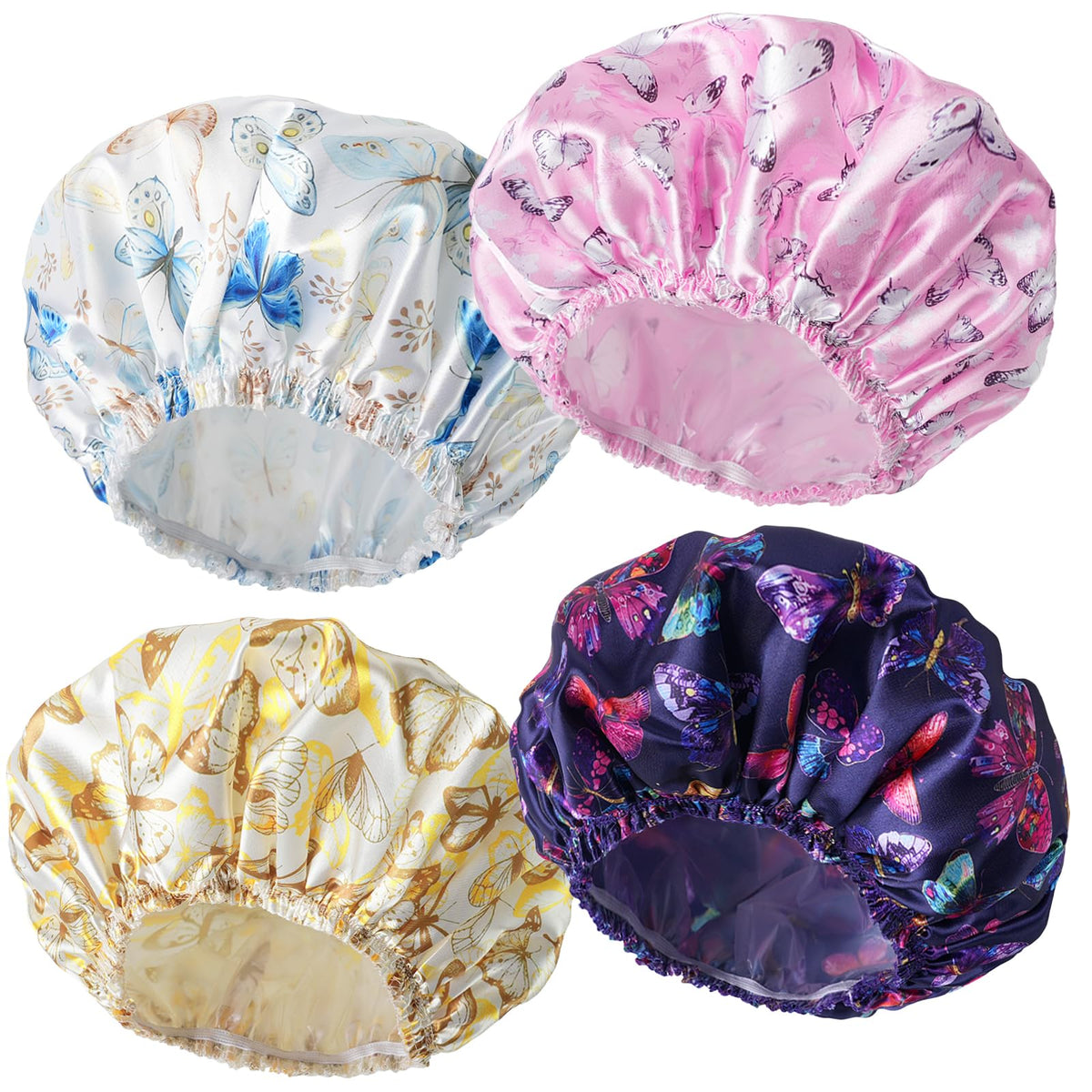 Gorra CHFONG con doble capa para mantener el cabello seco durante la ducha.