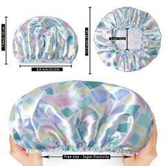 CHFONG gorro de ducha estampado violeta; añade color y protección