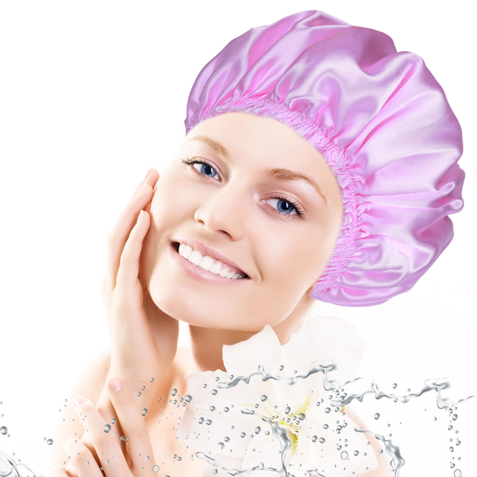 Gorro de ducha CHFONG con diseño unicolor y elegante