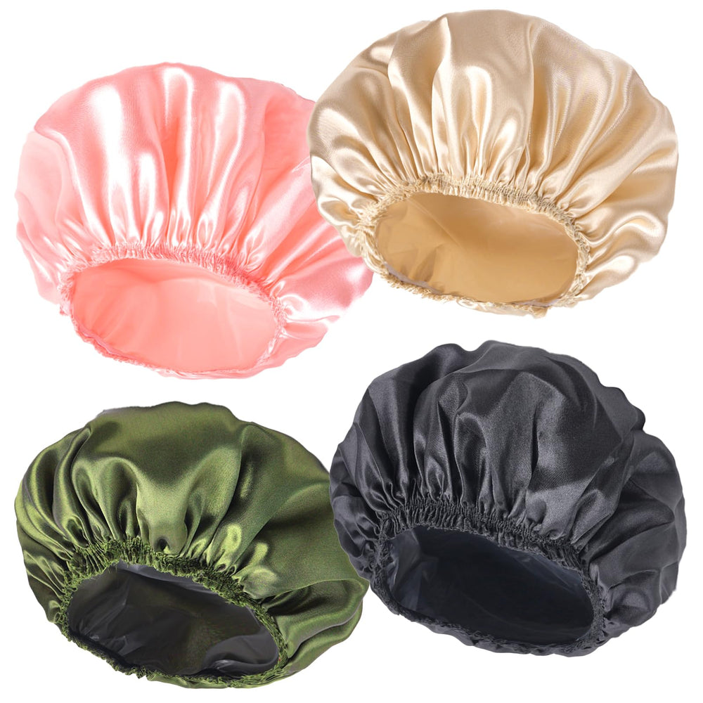 Gorro de ducha CHFONG de doble capa impermeable para cabello seco