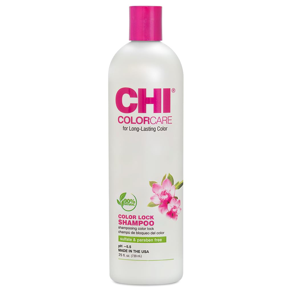 CHI ColorCare: botella con bloqueo de color para cabello teñido y vibrante.