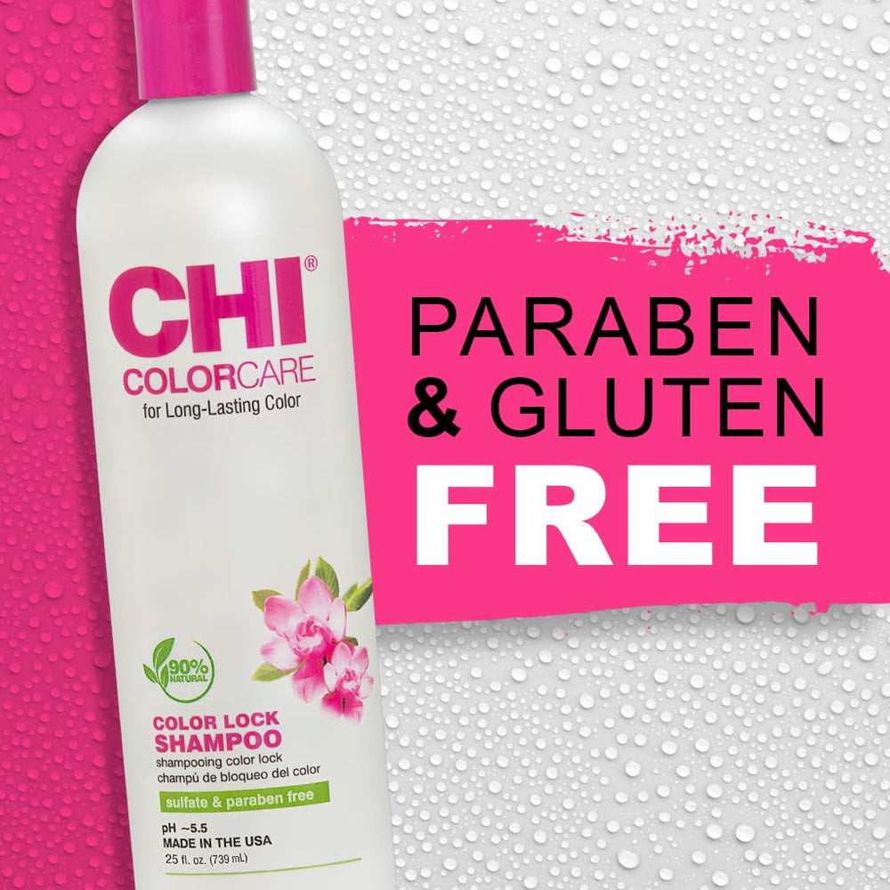 CHI ColorCare: proceso de lavado que ayuda a mantener brillo y suavidad.