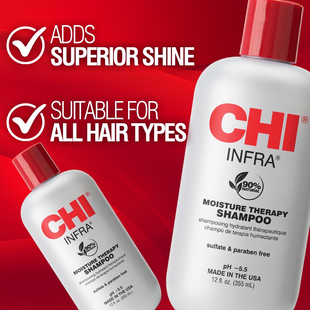 CHI Infra Shampoo: cabello dañado recupera humedad y brillo