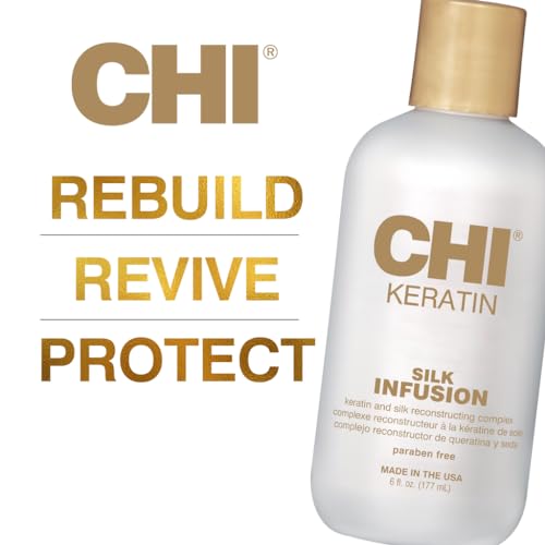 CHI Keratin Silk Infusion, acabado brillante y natural en el cabello
