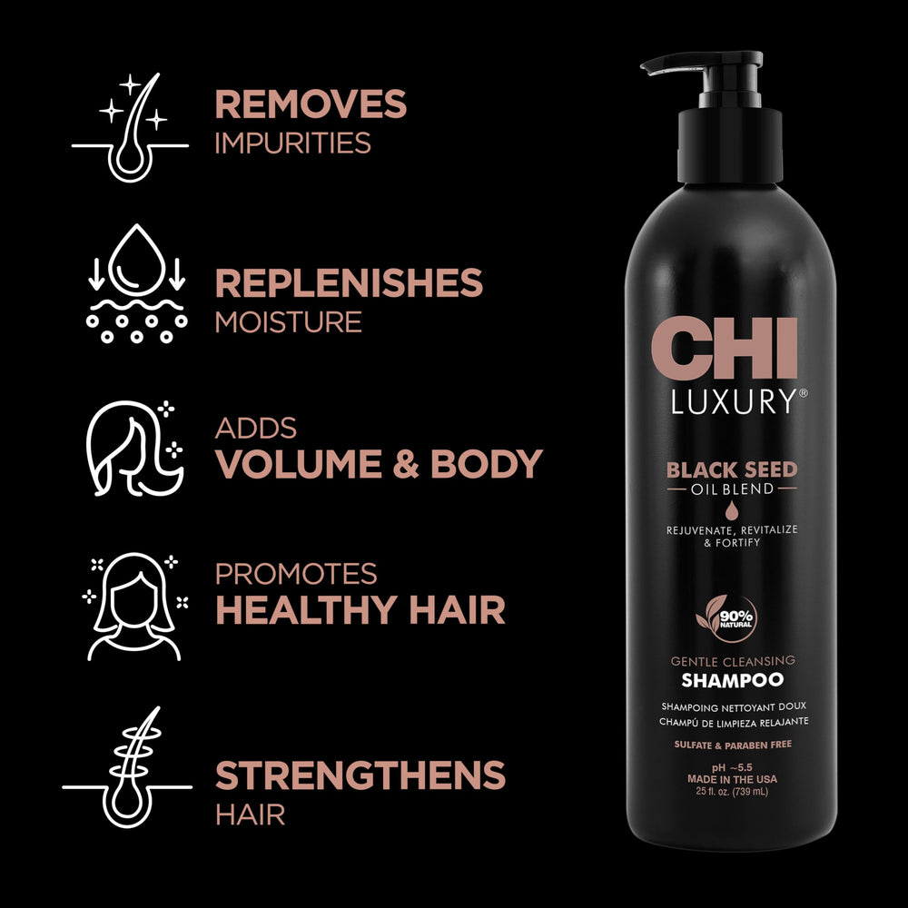 CHI Espuma lujosa que deja cabello limpio y sedoso.