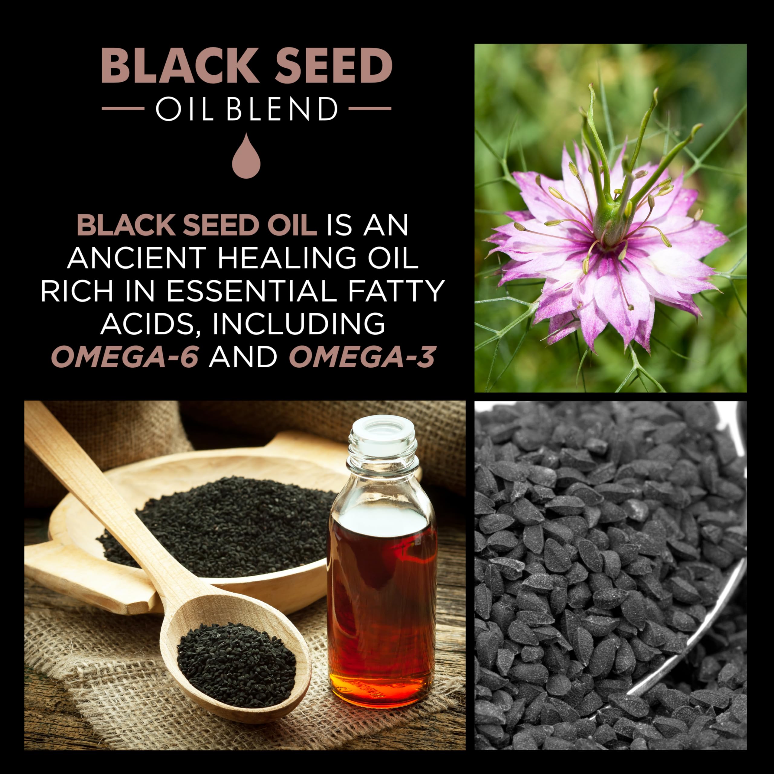 CHI Gota de aceite de semilla negra para cuidado intensivo del cabello.