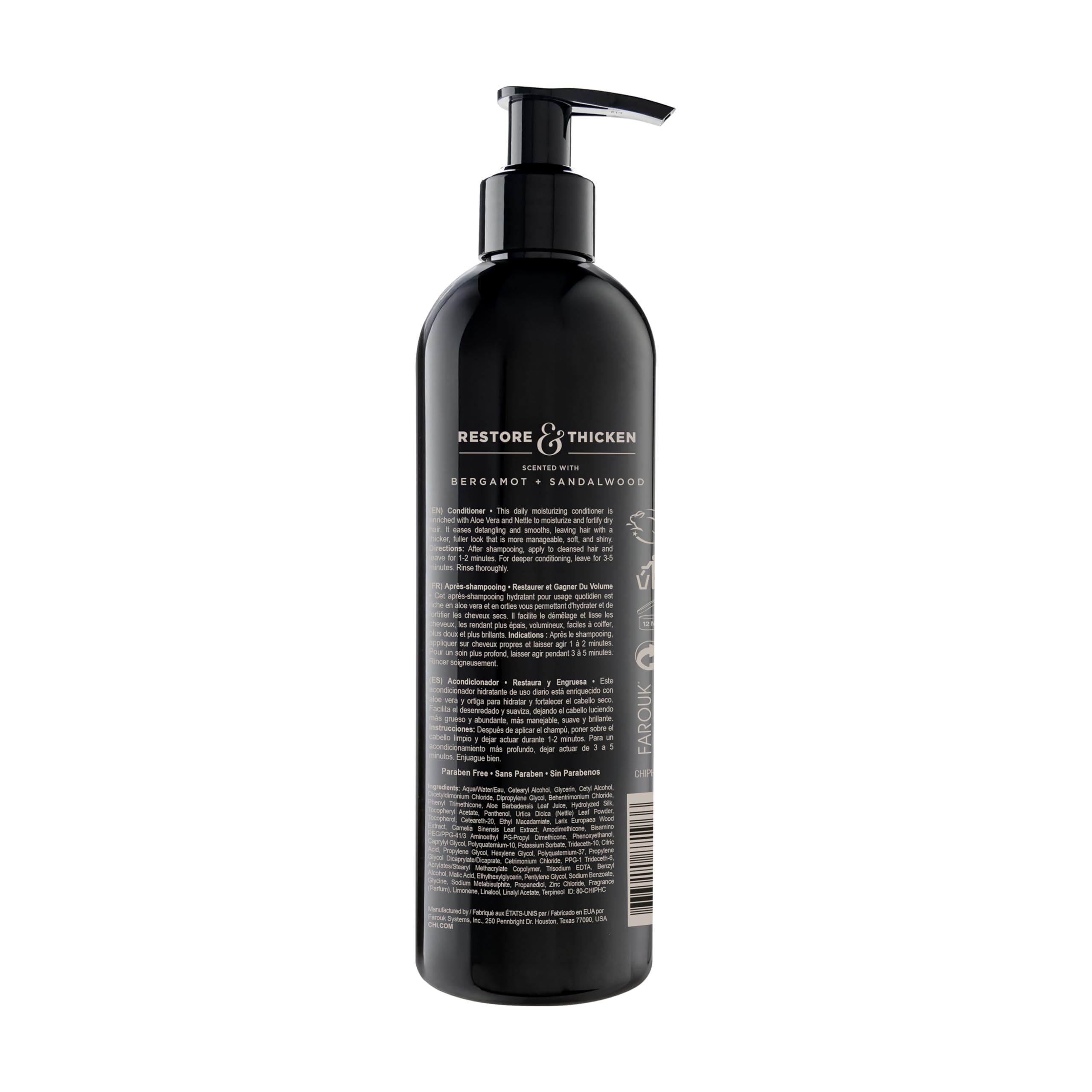 CHI Pour Homme: aplicación fácil para desenredar y suavizar el cabello.