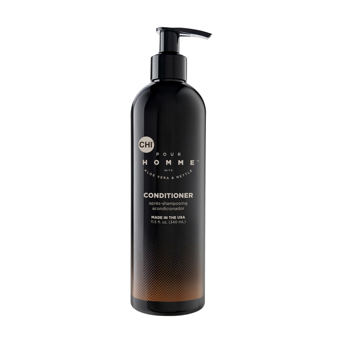CHI Pour Homme: botella hidratante diaria para cabello suave y manejable.