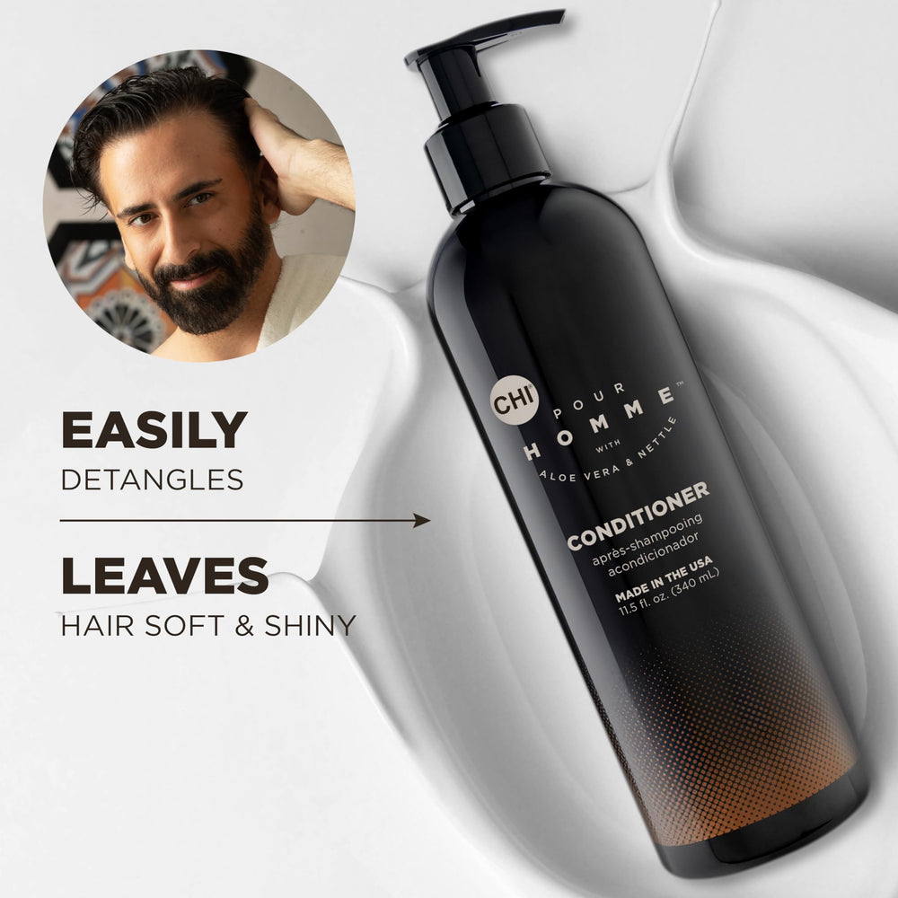 CHI Pour Homme: suaviza el frizz y mejora la manejabilidad.