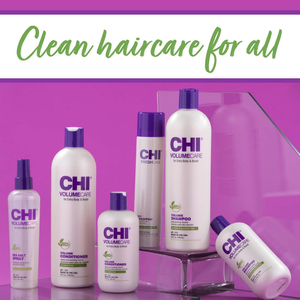 CHI VolumeCare Acondicionador: textura suave que facilita peinado diario.