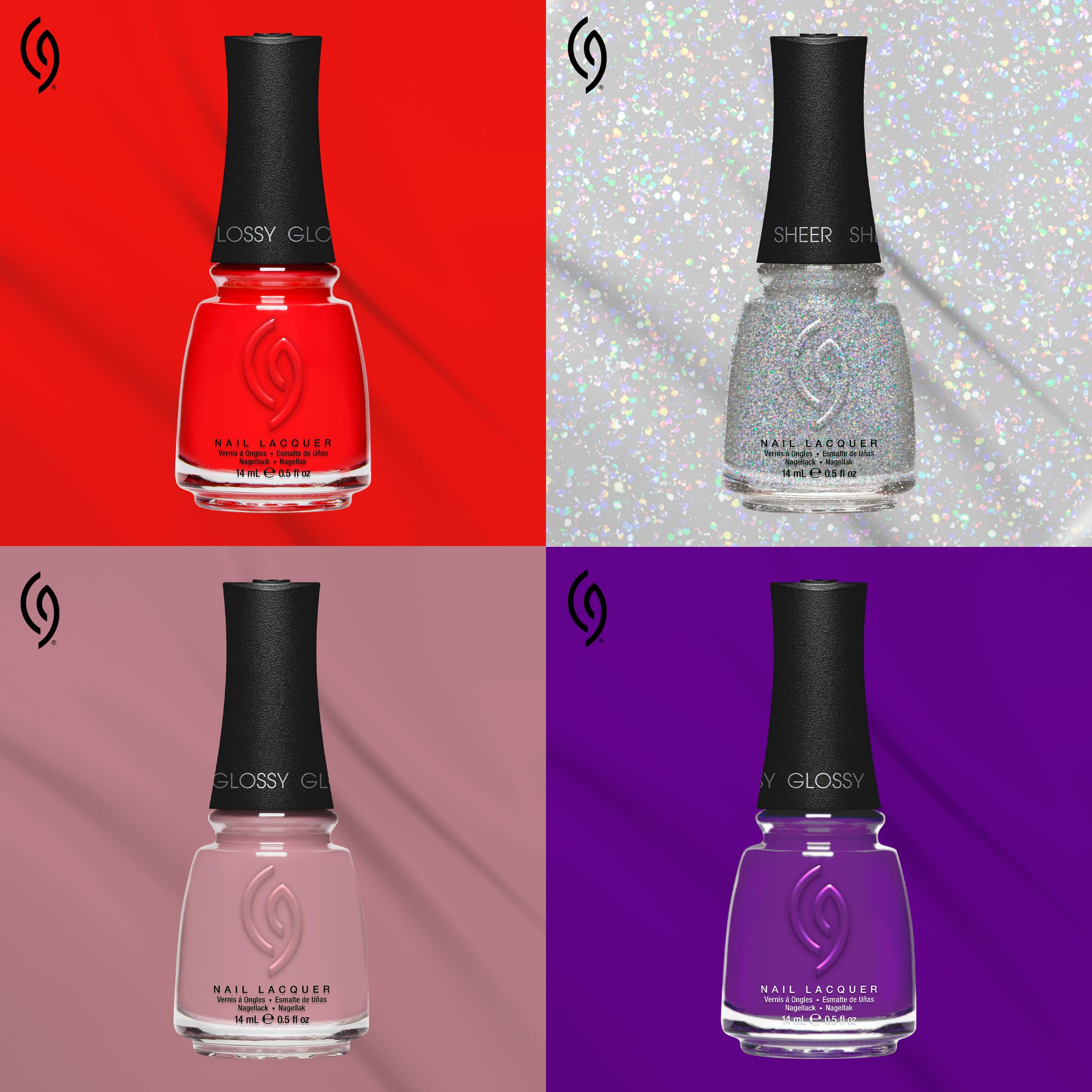 China Glaze CG Fast Forward: brillo alto que realza el color.