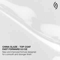 China Glaze CG Fast Forward: secado rápido para manicuras eficientes.