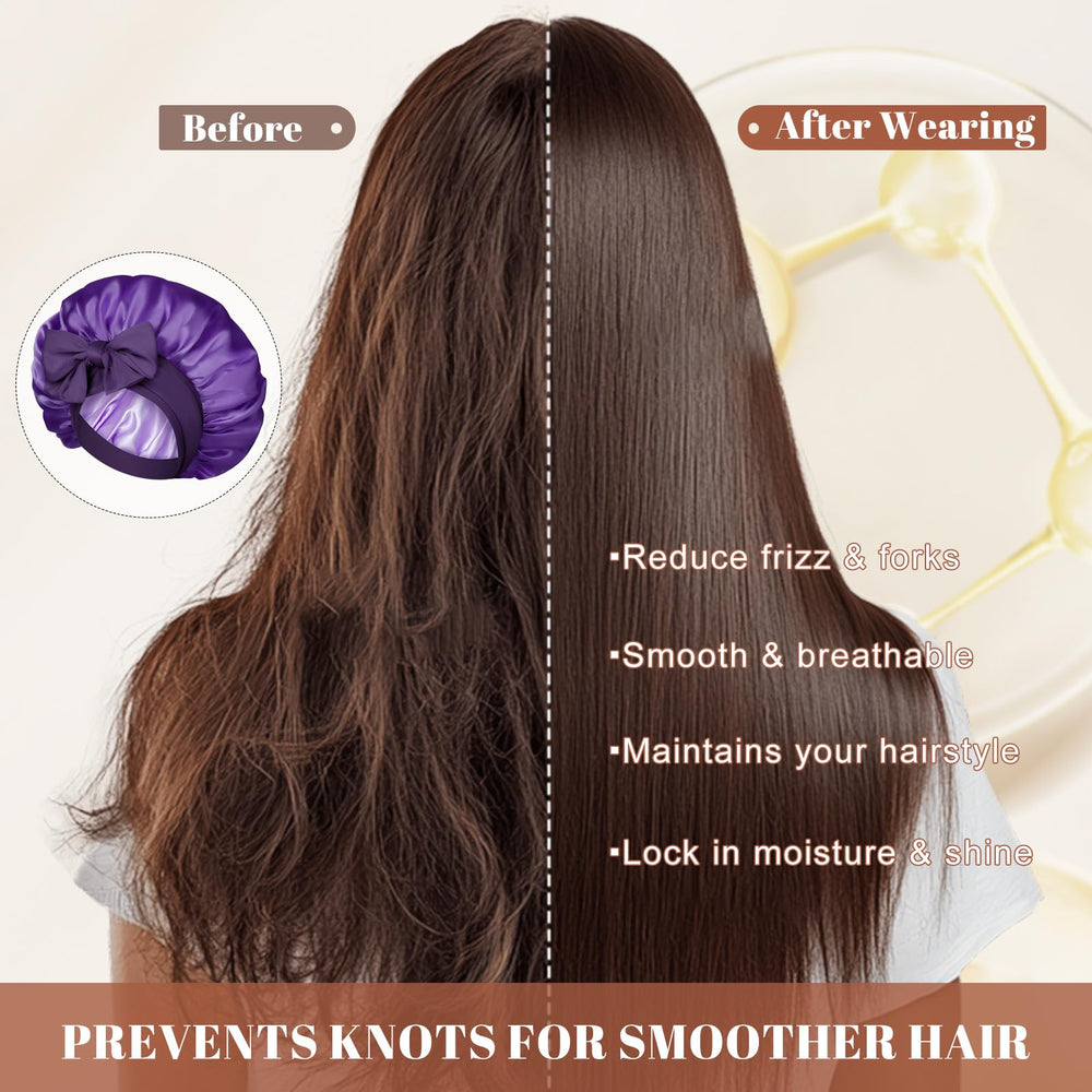 CHLINS bonete satin para todo tipo de cabello, suave y comodo