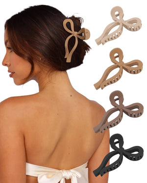 CHLINS pinzas de pelo lazo negro, sujeción estable para peinados elegantes