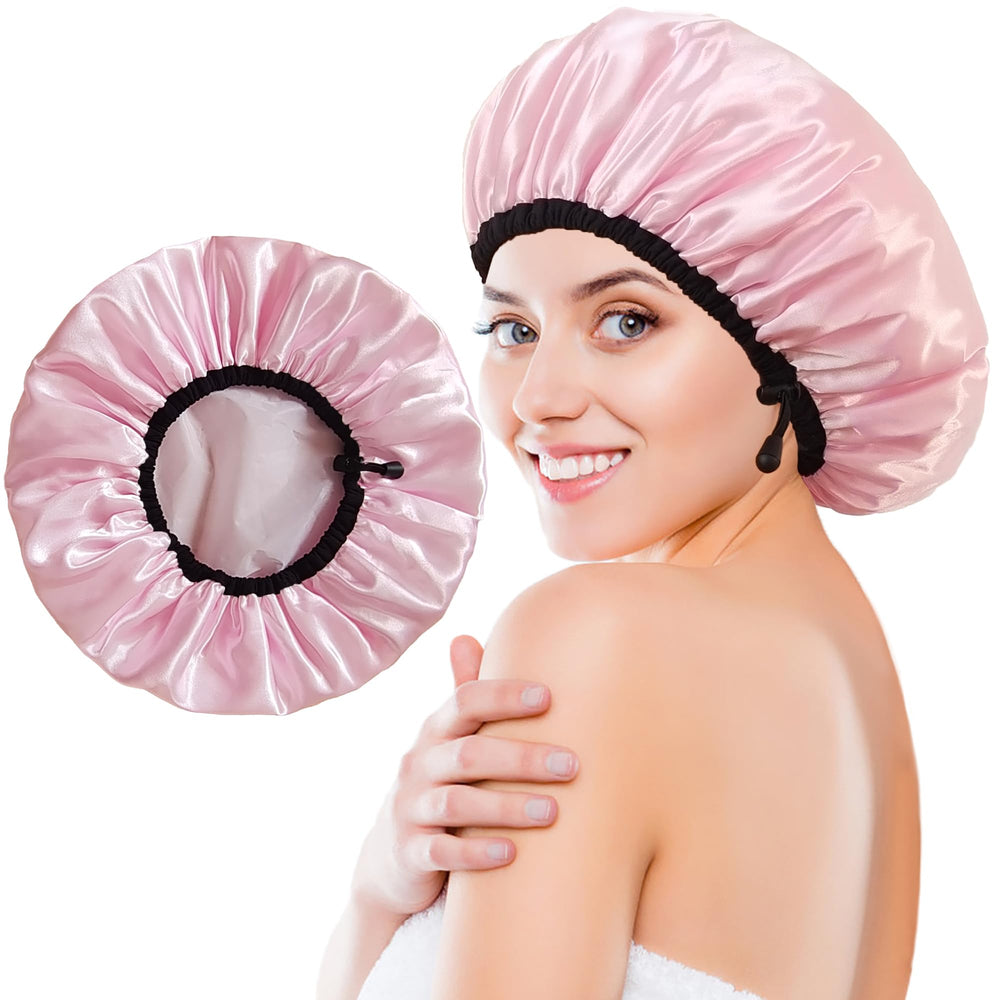 Gorro de ducha Choshion con ajuste elástico para cabello largo
