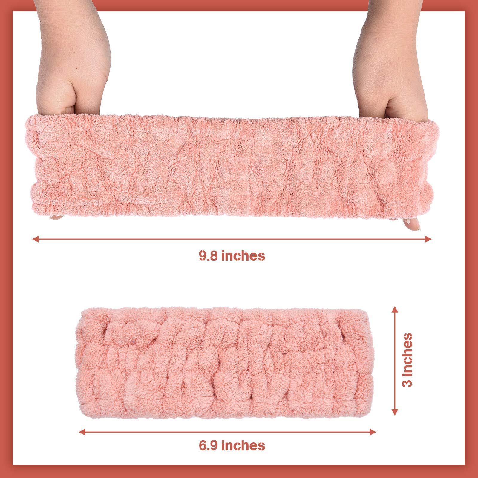Diadema spa Chuangdi para lavado facial, absorbente y lavable para uso diario.