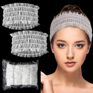 Chuangdi diadema spa desechable, blanco, ideal para proteger el cabello durante el facial