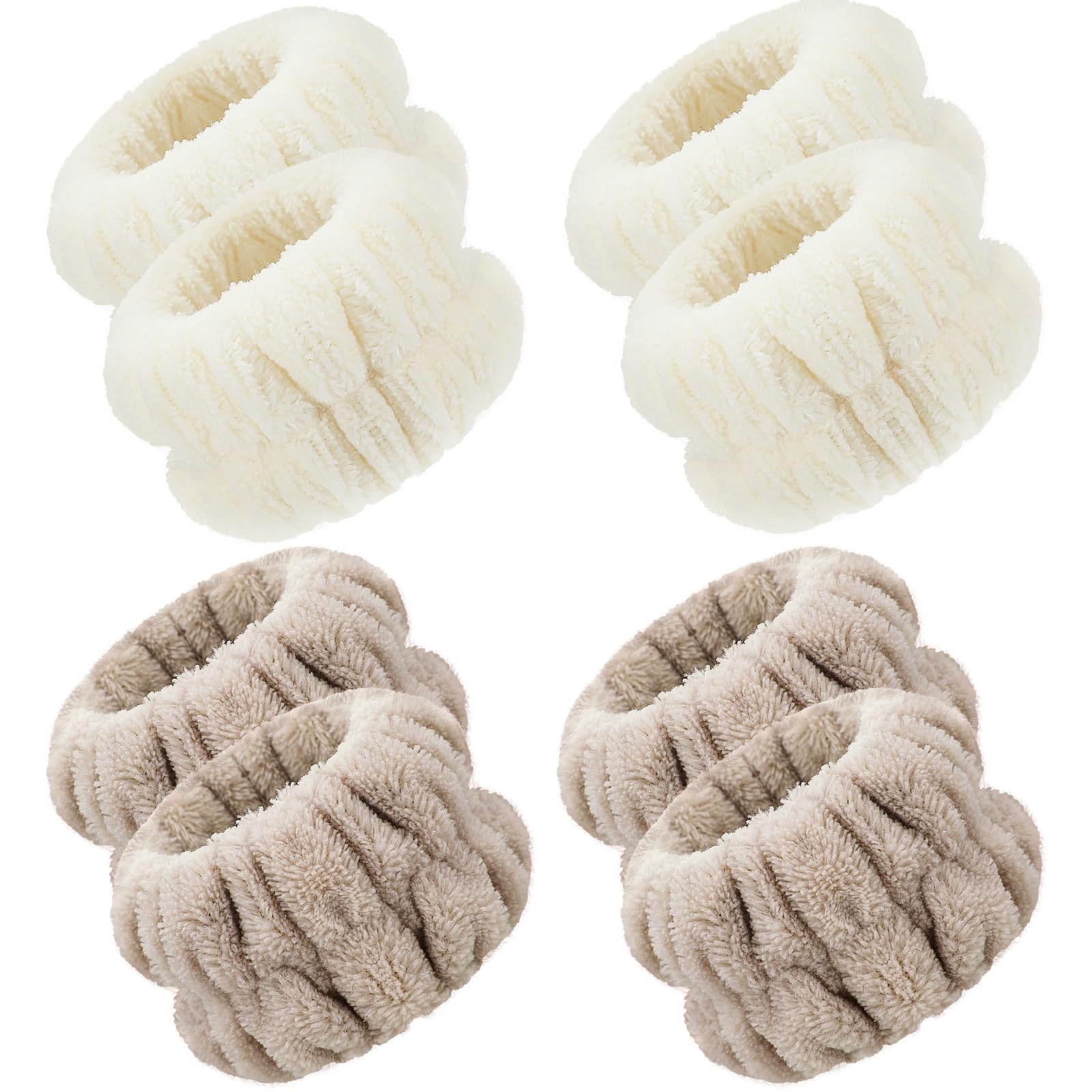 Pulseras absorbentes de Chuangdi en khaki para lavado de rostro evitan salpicaduras.