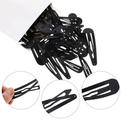 CHY pinzas negras resistentes para cabello firme sin tirones ni enganches.